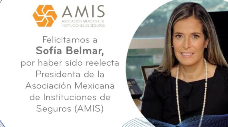 Sofía Belmar, presidenta de la Asociación Mexicana de Instituciones de Seguros. Foto: AMIS.