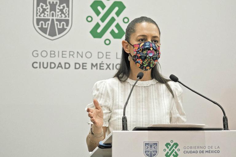 CIUDAD DE M…XICO, 14ABRIL2021.- Claudia Sheinbaum, Jefa de Gobierno, durante su conferencia virtual en el antiguo Palacio Virreinal.FOTO: GOBIERNO DE LA CIUDAD DE M…XICO/CUARTOSCURO.COM