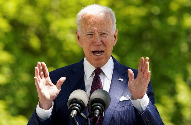 U.S. President Biden speaks about administration