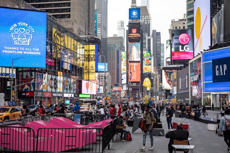 FILE PHOTO: Crowds in New York City