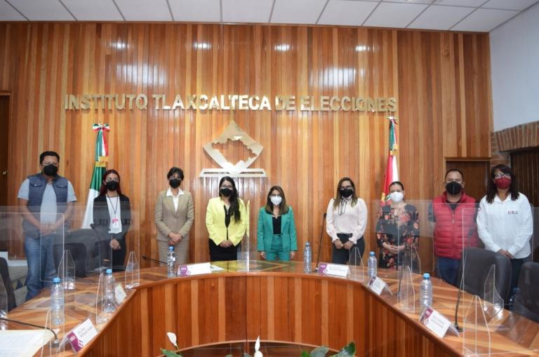 El pleno del Instituto Tlaxcalteca de Elecciones (ITE). Foto: Tomado de Facebook oficial.