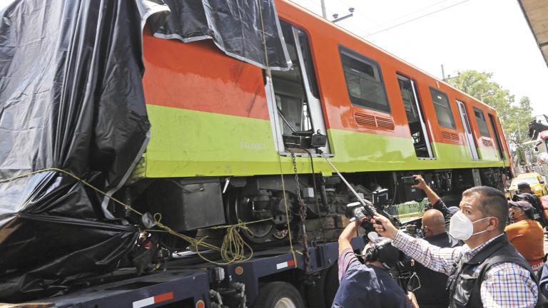 Colapso del tren en la Línea 12 del STCM. Foto EE: Rosario Servin