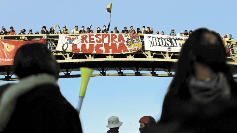 Anti-government demonstrations continue in Bogota