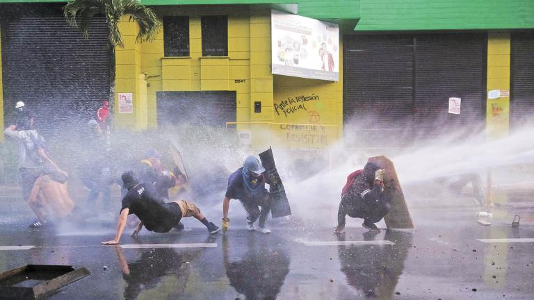 FILE PHOTO: Anti-government demonstrations continue in Medellin