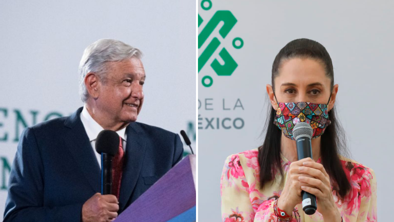 Andrés Manuel López Obrador, presidente de México y Claudia Sheinbaum, jefa de Gobierno de la Ciudad de México. Foto EE: Especial