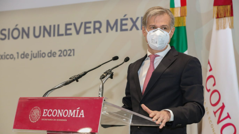 El presidente de Unilever México y Norte de Latinoamérica, Reginaldo Ecclissato. Foto: Secretaría de Economía