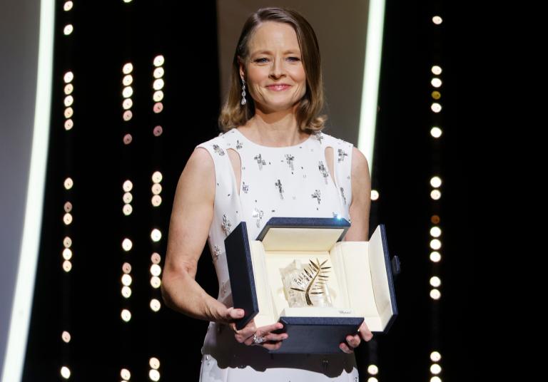 La actriz y directora Jodie Foster fue galardonada con la Palma de Oro de Honor 45 años después de que pisara por primera vez Cannes con el filme Taxi Driver, de Martin Scorsese. Foto: Reuters