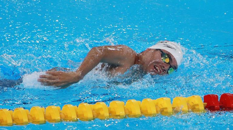 Diego López, nadador paralímpico mexicano, tetracampeón mundial. Foto: Cortesía