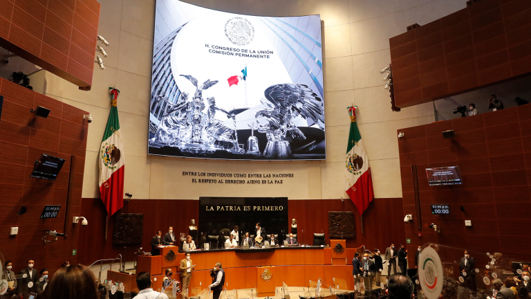 Sesión de la Comisión Permanente del lunes 9 de agosto. Foto EE: Cortesía Cámara de Diputados