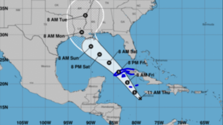 Imagen del Centro Nacional de Huracanes de Estados Unidos.