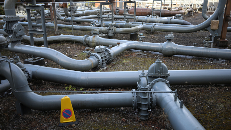 Tubería de gas en Reino Unido. Foto: Reuters