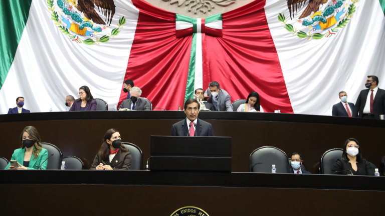 Rogelio Ramírez de la O, secretario de Hacienda y Crédito Público, compareció este jueves ante el Pleno de la Cámara de Diputados. Foto EE: Cortesía Cámara de Diputados