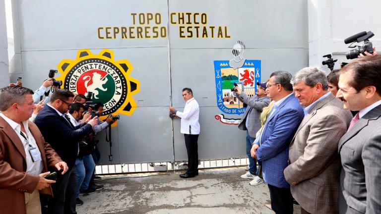 El 30 de septiembre de 2019, el gobernador de Nuevo León, Jaime Rodríguez Calderón, encabezó el cierre del penal de Topo Chico. Foto EE: Cortesía Gobierno de Nuevo León