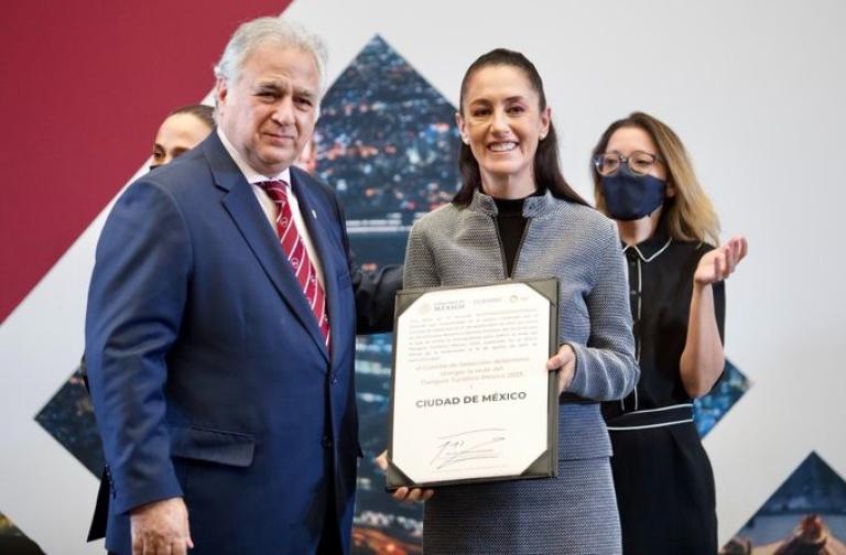 Claudia Sheinbaum informó que en el año 2023, la CDMX será sede del Tianguis Turístico 2023. Foto: Gobierno de la Ciudad de México.