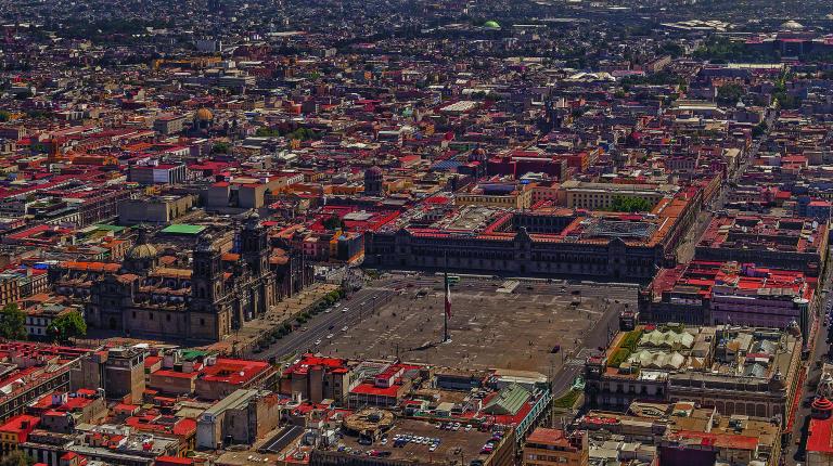 Mexico,City,-,March,16,,2015:,Aerial,View,Of,Mexico