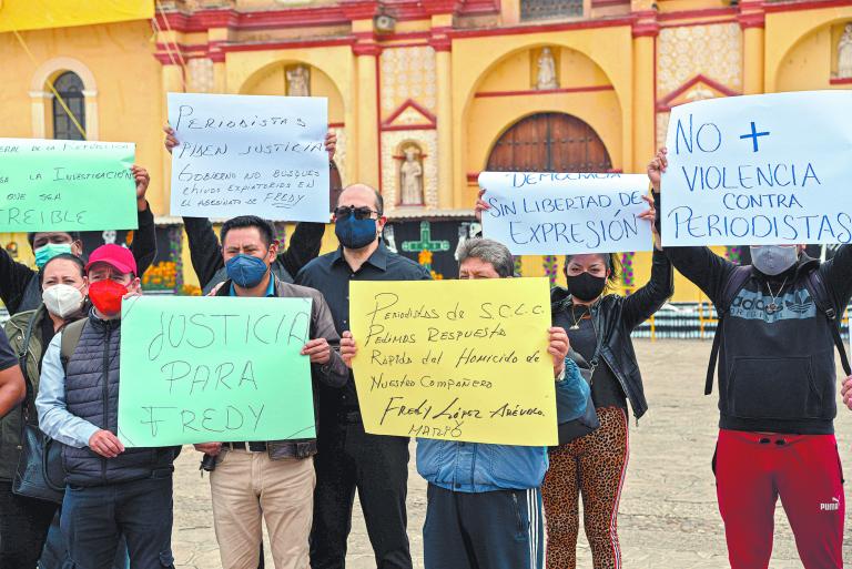 La CNDH recordó que de cada 10 periodistas asesinados en el mundo, sólo en un caso se hace justicia. Foto: Cuartoscuro