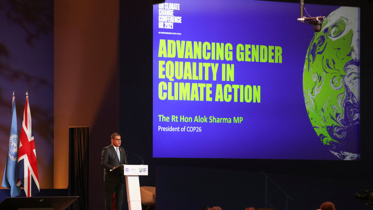 Alok Sharma, director de la conferencia climática de la ONU. Foto: Reuters 