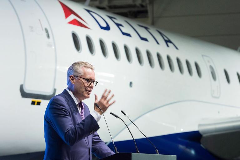 Ed Bastian, CEO de Delta Airlines. Foto: AP