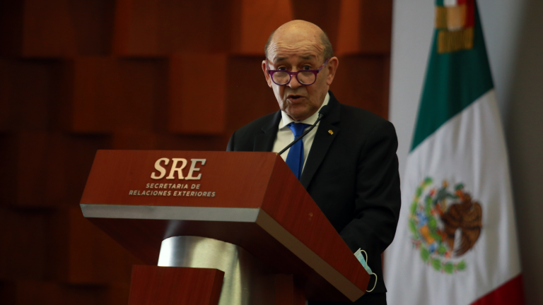 Jean-Yves Le Drian, ministro para Europa y de Asuntos Exteriores de la República Francesa. Foto EE: Eric Lugo