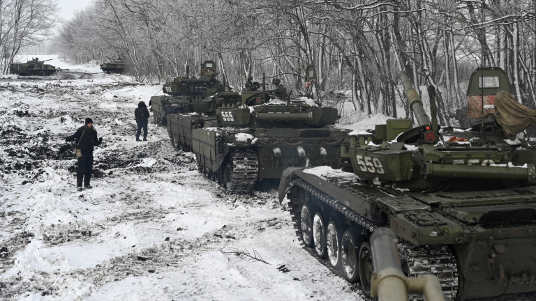 Infantería mecanizada de Rusia. Foto: Reuters.