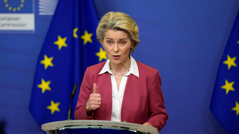 Ursula von der Leyen, presidenta de la Comisión Europea. Foto: Reuters