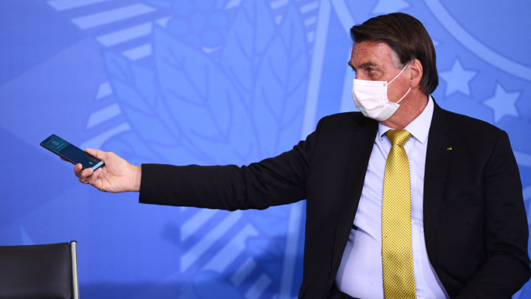 El presidente de Brasil, Jair Bolsonaro. Foto: AFP.