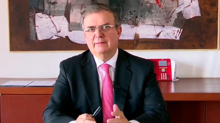 Marcelo Ebrard, secretario de Relaciones Exteriores. Foto EE: Especial / Captura de video