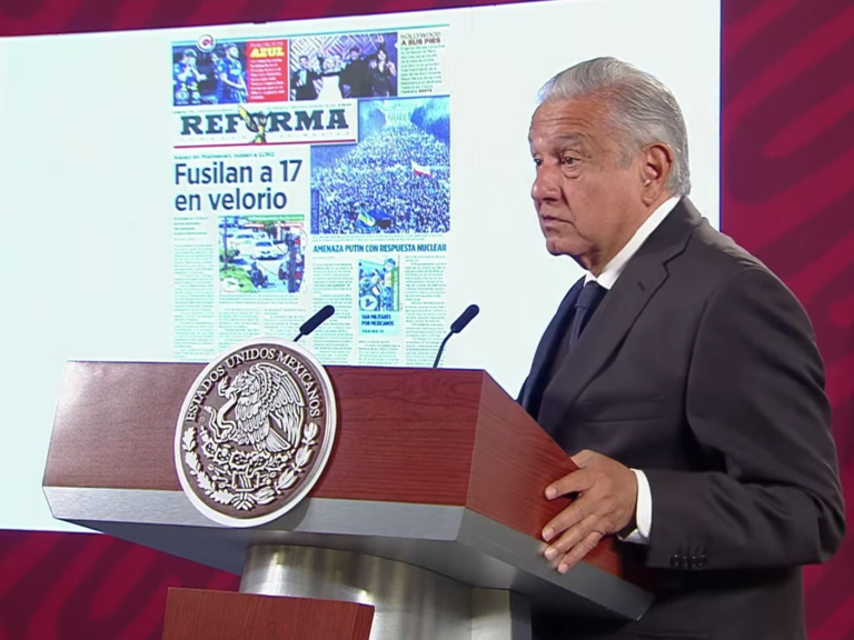 El presidente Andrés Manuel López Obrador.