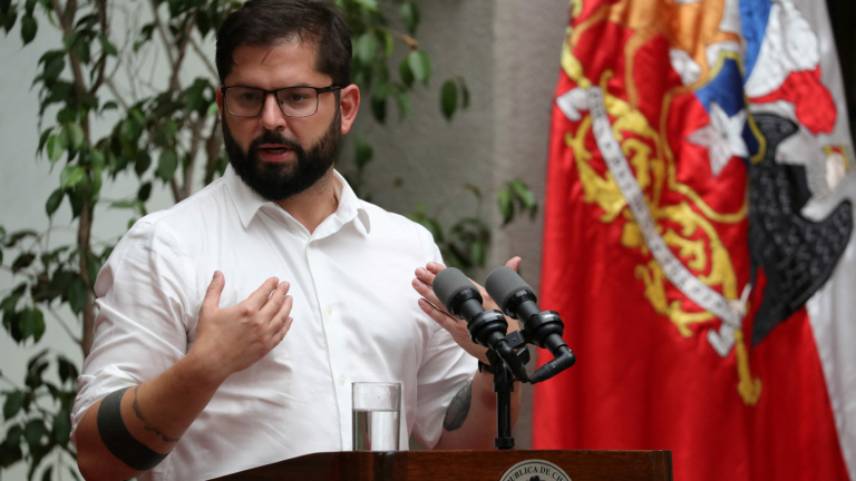 El presidente chileno, Gabriel Boric. Foto: Reuters.