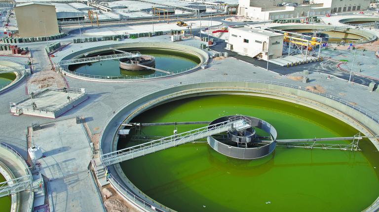 Sewage,Treatment,Plant,Construction,clarifier,Wastewater,Treatment,Plant,Process,Used,To