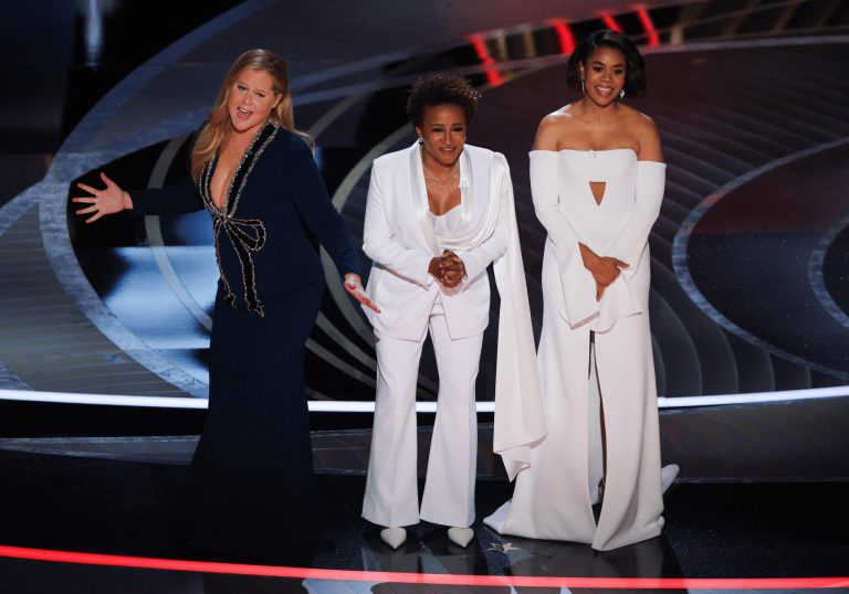 Regina Hall, Amy Schumer y Wanda Sykes. Foto: Reuters.