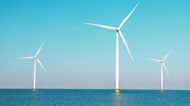 Offshore,Windmill,Park,Green,Energy,In,The,Netherlands,Europe,,Wind