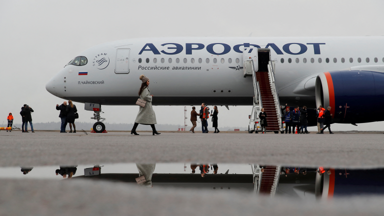 Avión de aerolínea rusa Aeroflot. Foto: Reuters.