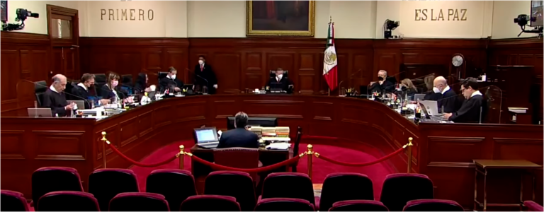 Sesión del Pleno de la SCJN del 7 abril de 2022. Foto EE: Especial / Captura de video