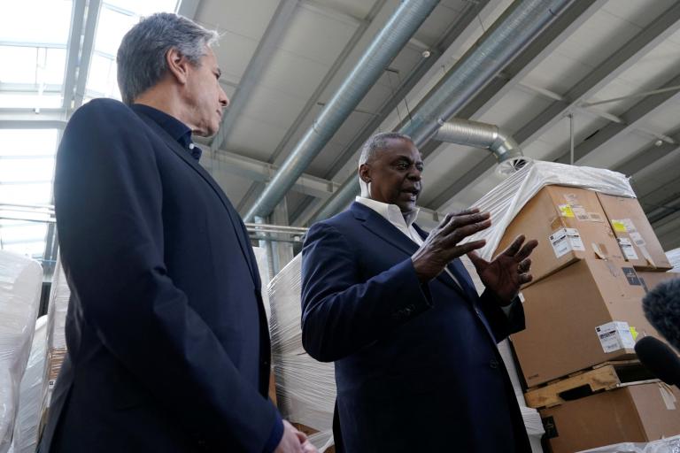 El secretario de Estado, Anthony Blinken, y el secretario de Defensa, Lloyd Austin, de Estados Unidos. Foto: Reuters