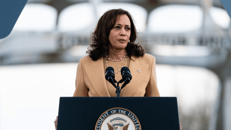 La vicepresidenta de Estados Unidos, Kamala Harris. Foto: AFP.