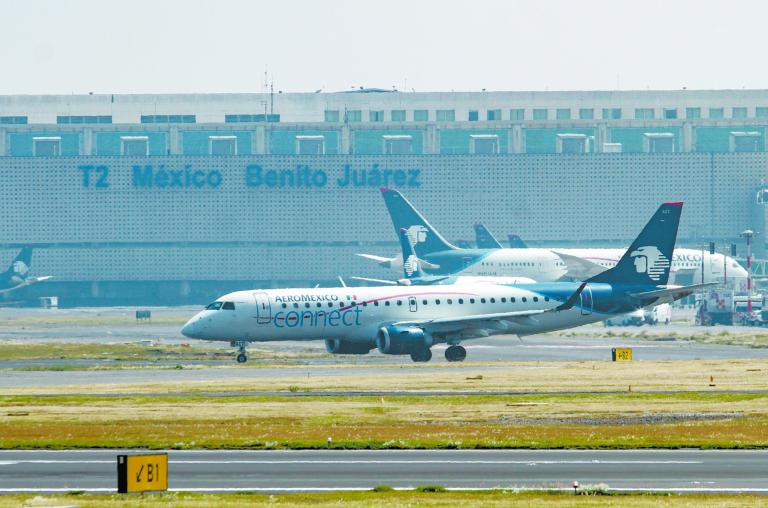 Al iniciar 2022, Aeroméxico sumaba una flota de 122 aviones y durante el año se planea sumar 25 equipos más para cerrar con 147 aeronaves. Foto EE: Eric Lugo