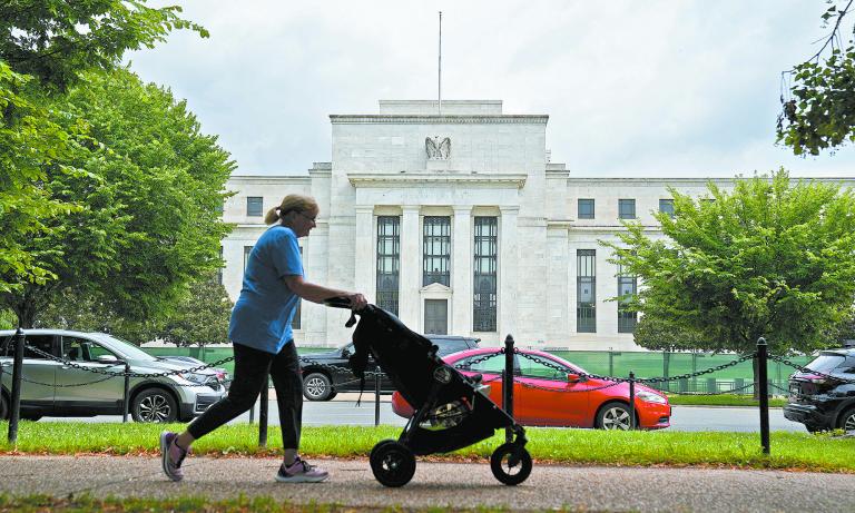 The exterior of the Marriner S. Eccles Federal Reserve Board Building is seen in Washington, D.C., U.S., June 14, 2022. REUTERS/Sarah Silbiger