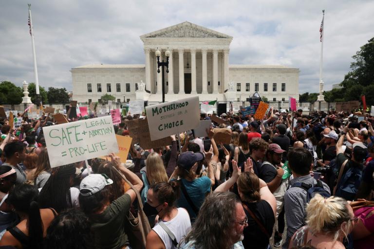 Protestas por el derecho al aborto en Estados Unido. Foto: Reuters