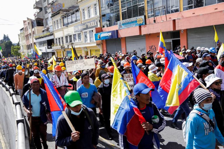 FILE PHOTO: Anti-government protests in Quito