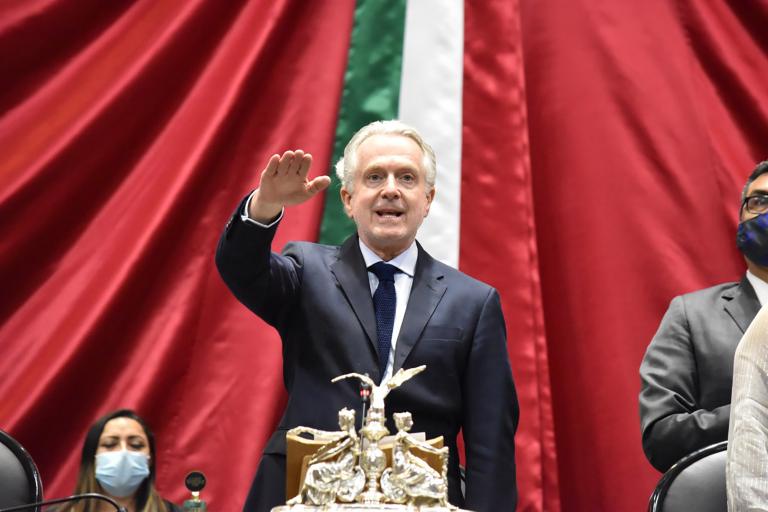 El panista Santiago Creel fue elegido como presidente de la Mesa Directiva de la Cámara de Diputados. Foto EE: Cortesía Cámara de Diputados