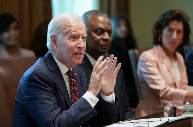 El presidente Joe Biden se reunió con su gabinete en la Casa Blanca. Foto: Reuters