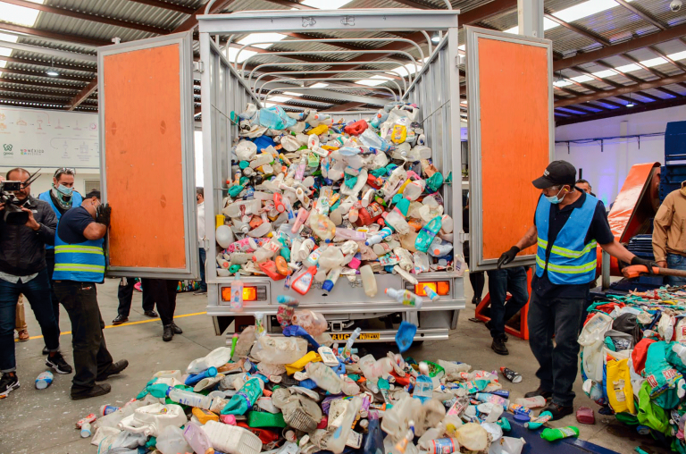 Centro de Acopio de Residuos Plásticos ubicado en Ecatepec, Estado de México. Foto EE: Cortesía