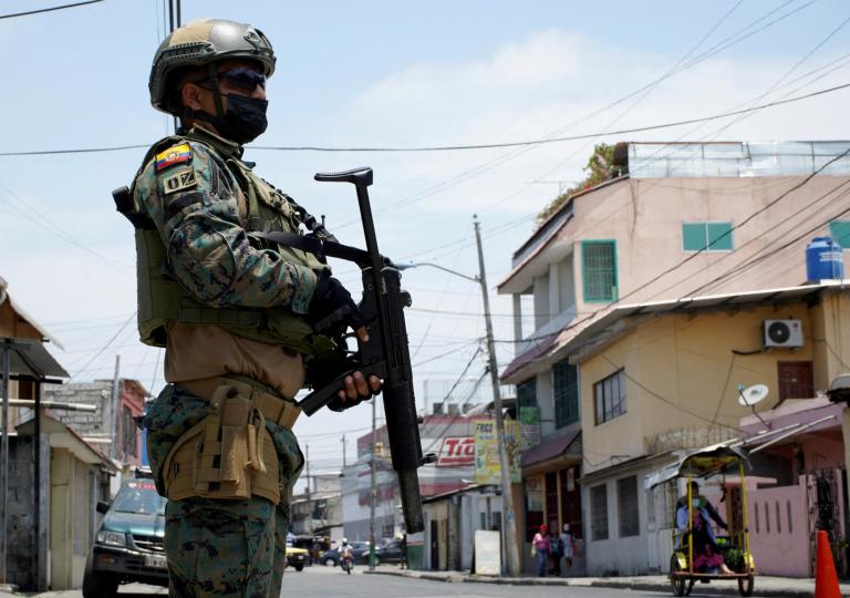 Guillermo Lasso, presidente de Ecuador, propuso que las Fuerzas Armadas intervengan en el combate al crimen organizado y narcotráfico. Foto: Reuters