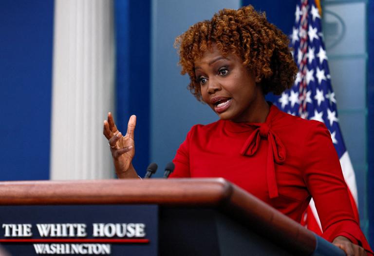 Karine Jean-Pierre, secretaria de prensa de la Casa Blanca. Foto: Reuters