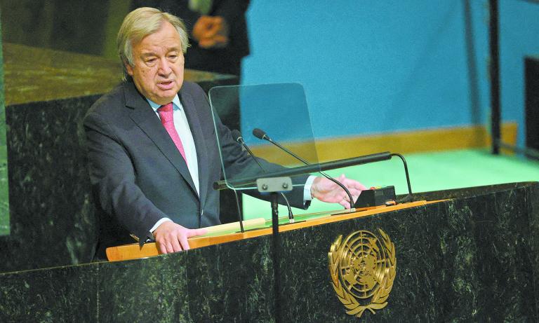 Antonio Guterres, secretario general de la ONU