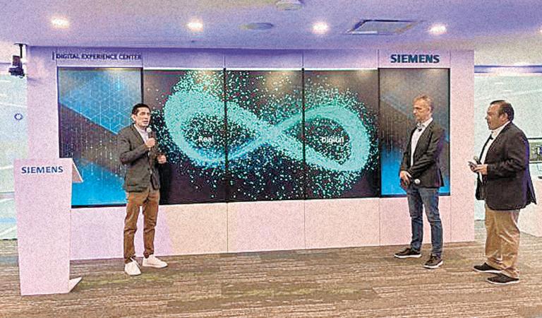 Siemens en la presentación de su plataforma empresarial Xcelerator, un ecosistema colaborativo y un “marketplace” para acelerar la creación de valor. Foto: Cortesía