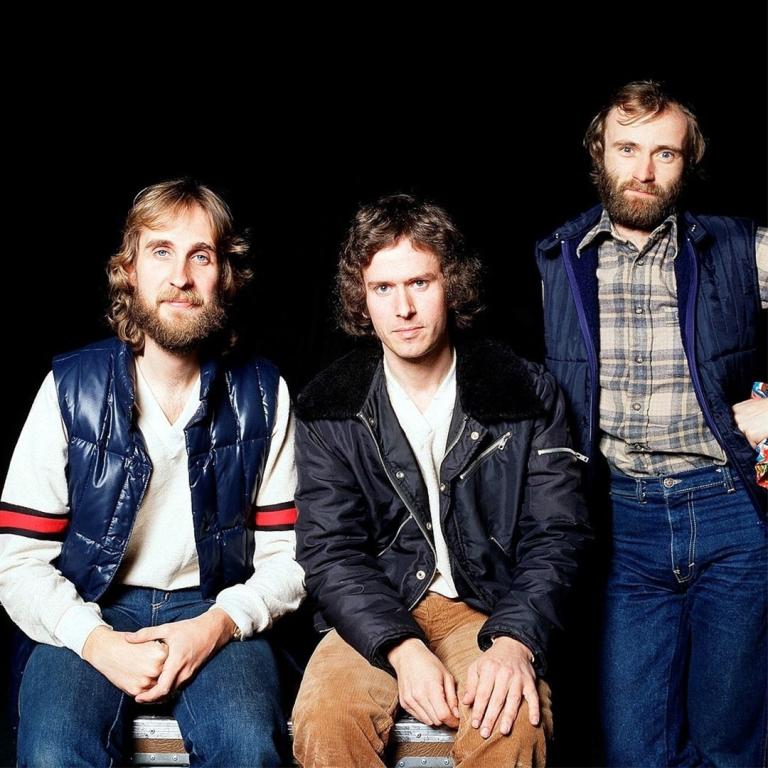 Genesis: Mike Rutherford, Tony Banks y Phil Collins en 1978. Foto: Michael Putland / Facebook.com/genesis