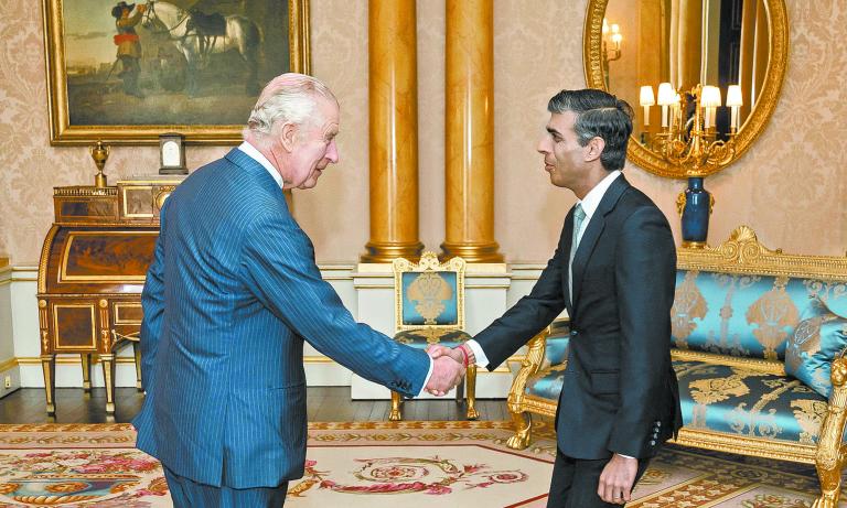 Rishi Sunak meets King Charles at Buckingham Palace