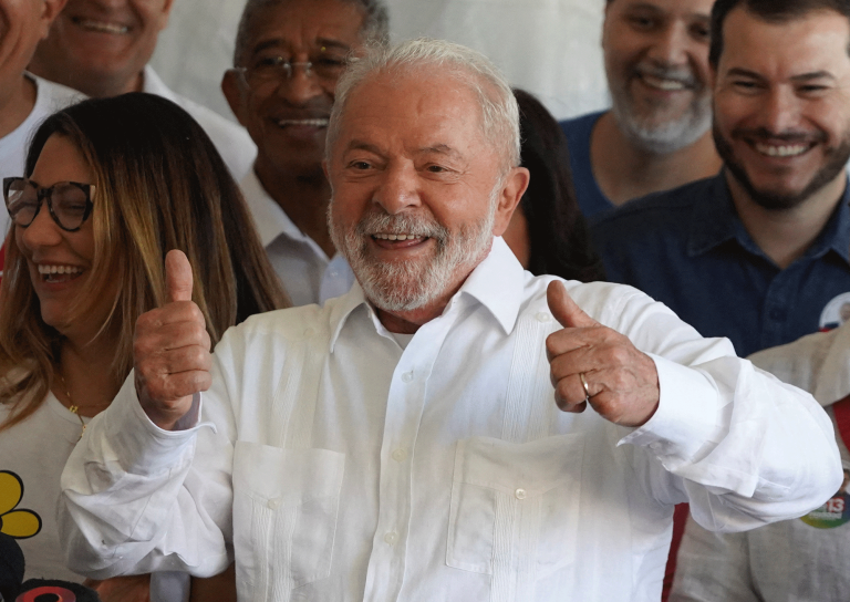 Luiz Inácio Lula da Silva fue elegido este domingo presidente de Brasil por tercera vez. Foto: Reuters